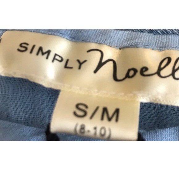 Simply Noelle Blue Cut Out Lined Tiered Babydoll Dress - Picture 7 of 12